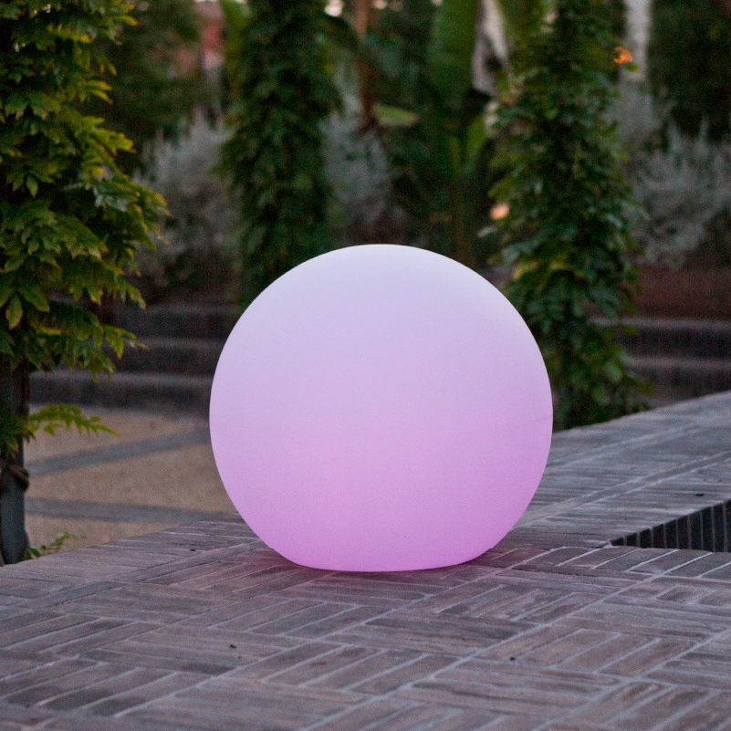 Boule Lumineuse 50cm Buly Lampe d'extérieur solaire + rechargeable