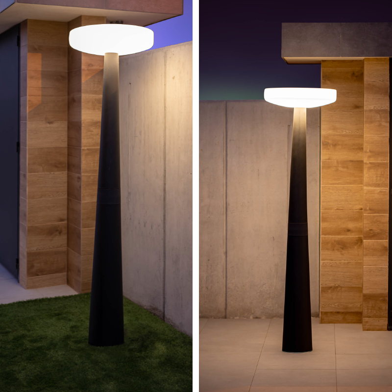 GRETA Applique/Lampe à poser/Lampadaire/A piquer d'extérieur Solaire LED